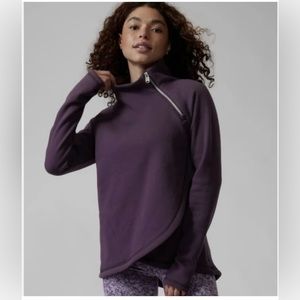 Athleta Cozy Karma Asymmetrical pullover